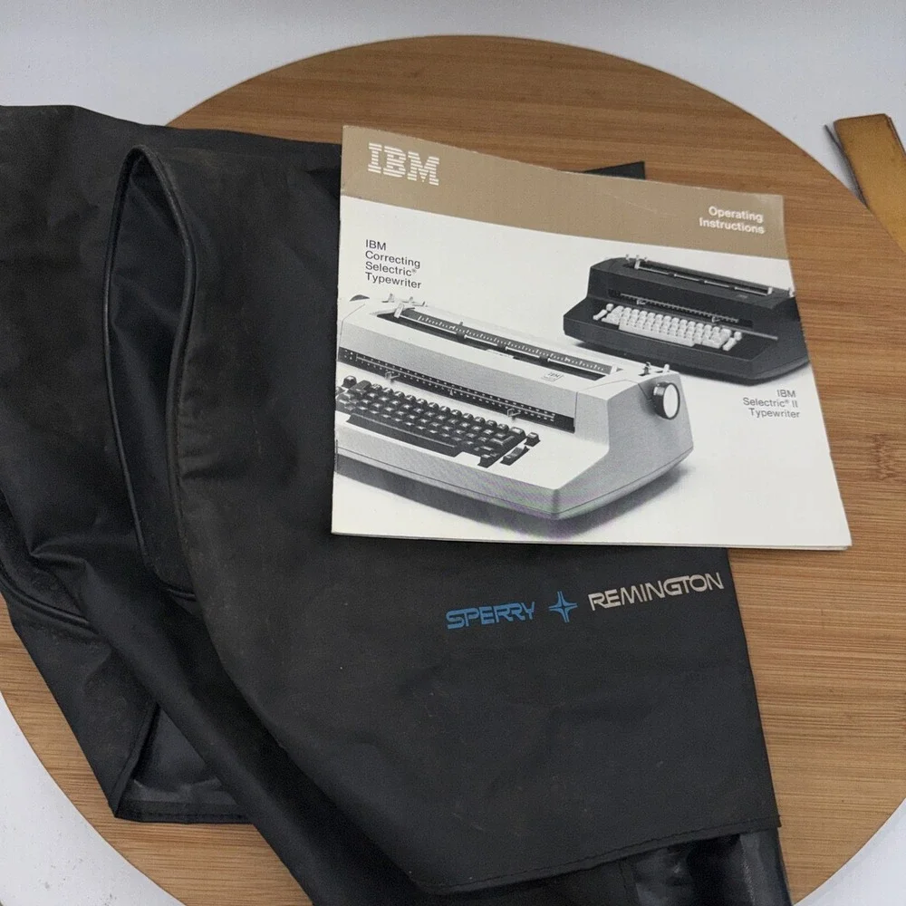 Dust Cover Portable Typewriters - & IBM Operating Instructions Selectric Correct